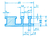 T-impact panels shafts pieces